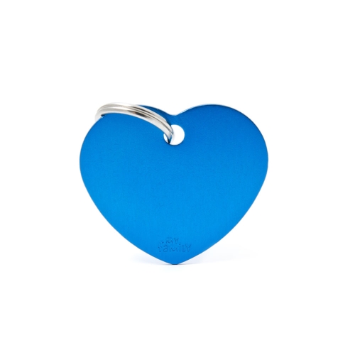 My Family Basic suur südamekujuline ripats, sinine