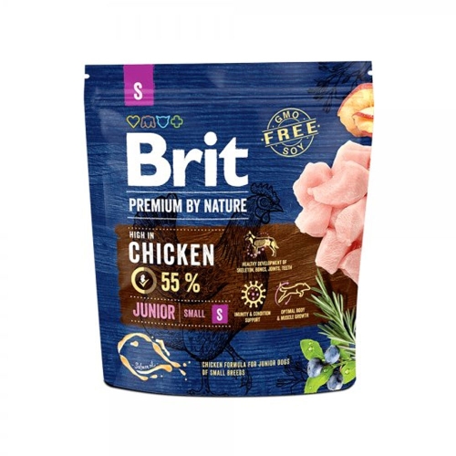 Brit Premium kuivtoit väikest tõugu kutsikatele, kanaga 1 kg