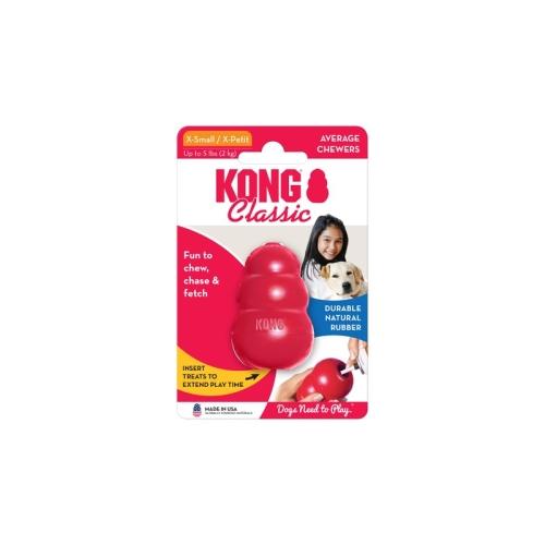 Kong Classic täidetav mänguasi, XS, punane