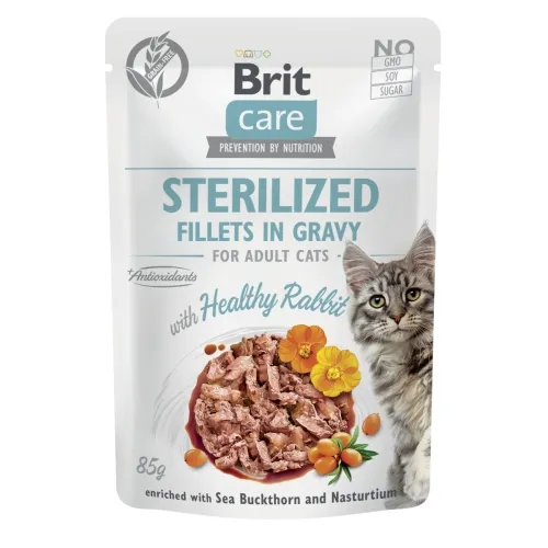 Brit Care einekotike steriliseeritud kassile jäneselihaga, 85 g