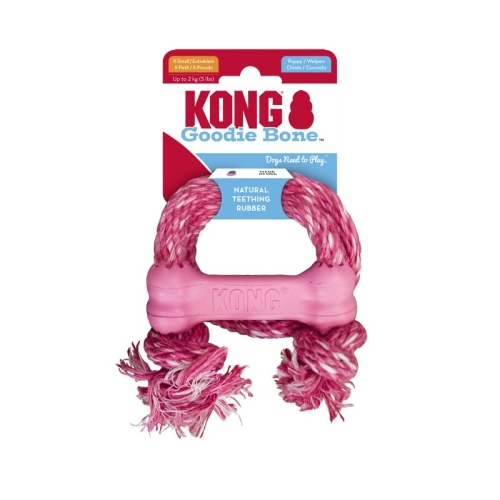 Kong Puppy Goodie Bone nööriga mänguasi kutsikatele XS