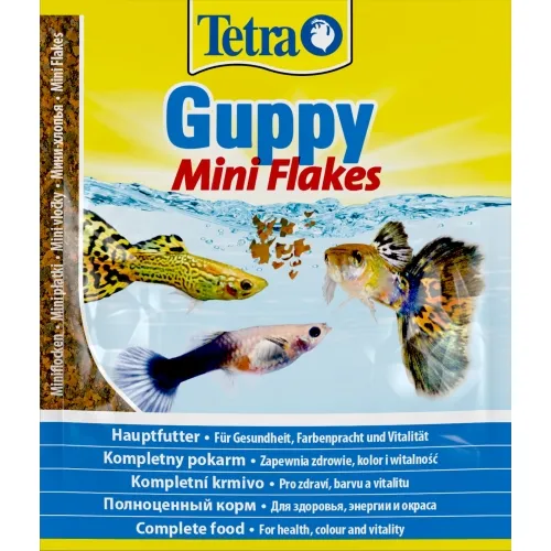 Tetra kalade täissööt Guppy Mini Flakes 12 g
