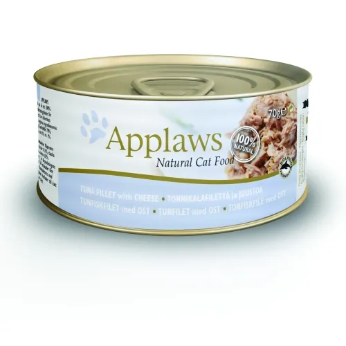 Applaws konserv kassidele, tuunikala ja juustuga, 70 g