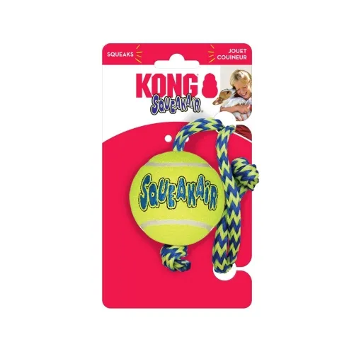 KONG Squeakair Ball tennisepall nööriga, 6 cm