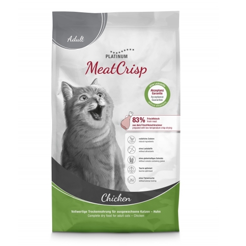 Platinum MeatCrisp kuivtoit täiskasvanud kassile kanaga, 1,5 kg