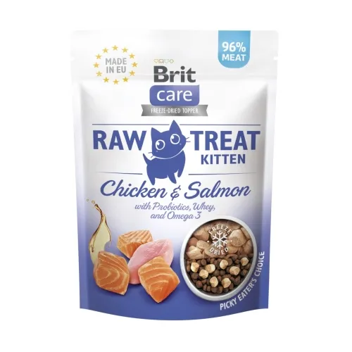 Brit Care külmkuivatatud maius kassipojale, kana/lõhe, 40 g