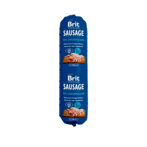 Brit Premium koeravorst kana- ja lambalihaga, 800 g