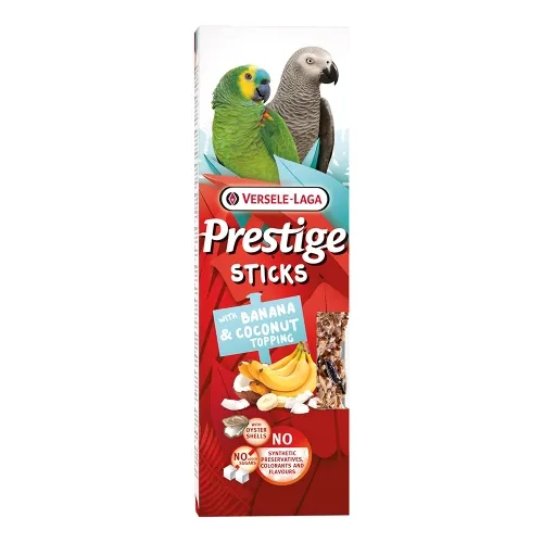 Versele-Laga Prestige maius papagoidele, banaan/kookos, 2 tk