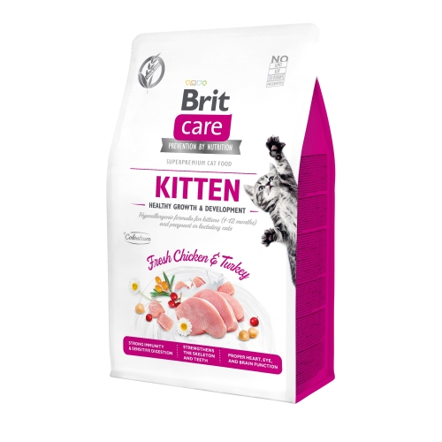 Brit Care Kitten Healthy Growth&Development kassipoja kuivtoit 7 kg
