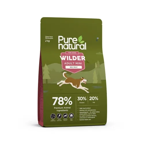 Purenatural Wilder Mini koera kuivtoit, punane liha, 2 kg
