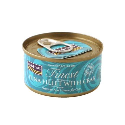 Fish4Cats konserv kassidele tuunikala ja krabiga 70 g