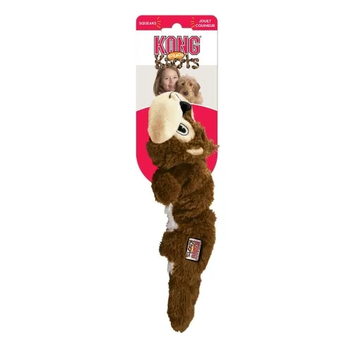 KONG Scrunch Knots koera mänguasi, orav, S/M
