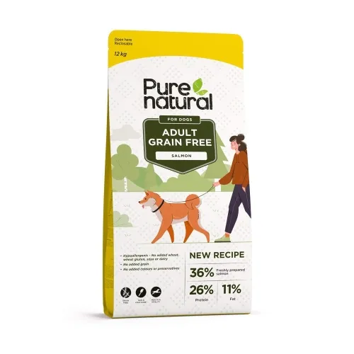 Purenatural koera kuivtoit, lõhe, teraviljavaba, 12 kg