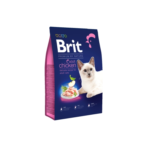 Brit Premium by Nature kuivtoit täiskasvanud kassidele kanaga, 1,5 kg