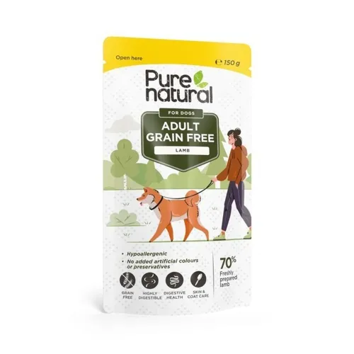 Purenatural koera einekotike, lammas, teraviljavaba, 150 g