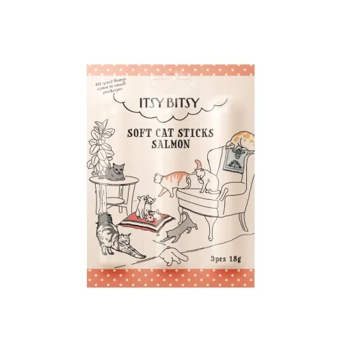 ItsyBitsy kassi maius, lihapulgad lõhega, 3 tk