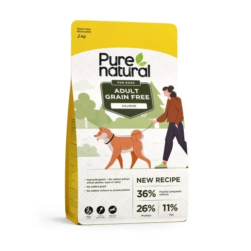 Purenatural koera kuivtoit, lõhe, teraviljavaba, 2 kg