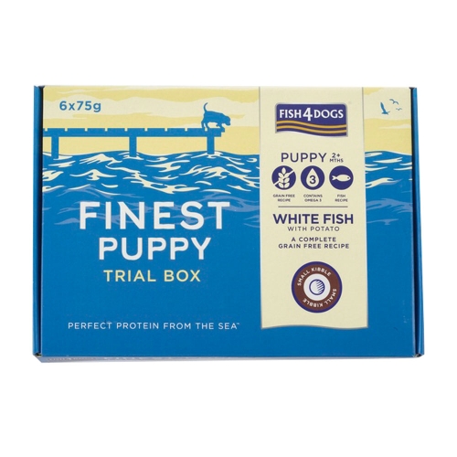 Fish4Dogs maitsevalik kutsikale, valge kala, väike graanul, 450 g