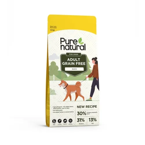 Purenatural koera kuivtoit, part, teraviljavaba, 12 kg