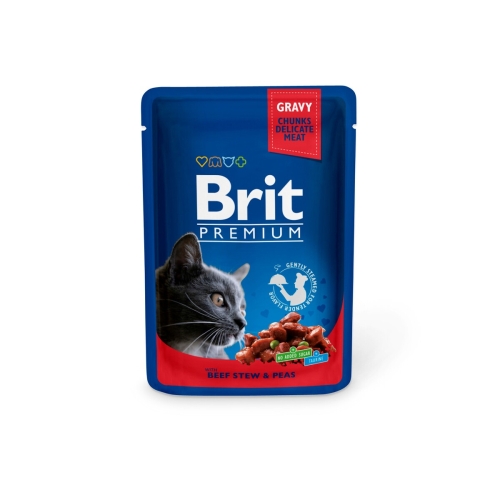 Brit Premium kassi einekotike, veis/herned kastmes, 100 g