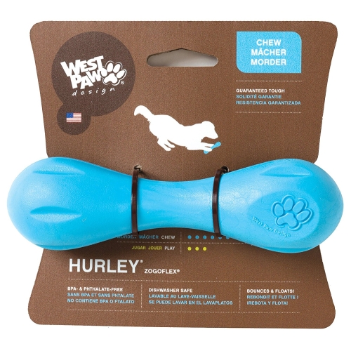 West Paw Hurley Mini kummist mänguasi koertele 11,5 cm, sinine