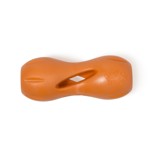 Zogoflex Qwizl kummist mänguasi koertele L, 17 cm oranz