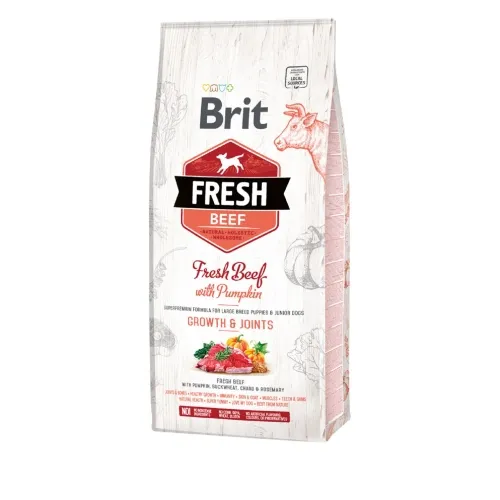 Brit Fresh kuivtoit suurt tõugu kutsikale, veis/kõrvits, 12 kg