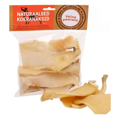 Naturaalne maius koertele, veise peanahk 15 cm, 500 g