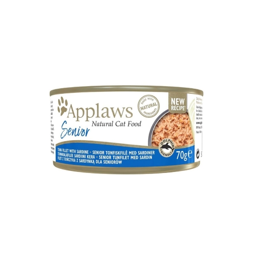 Applaws Senior kassi konserv tuunikala/sardiin 70 g
