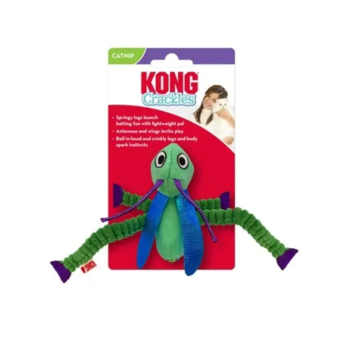 KONG Crackles Grasshopper kassi mänguasi