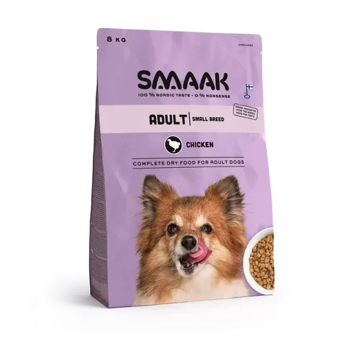 SMAAK koera kuivtoit väikestele koertele, kana, 8 kg