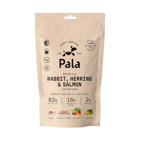 Pala koera toortoit, küülik/heeringas/lõhe, 100 g