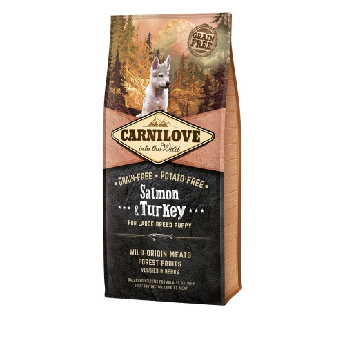 Carnilove kuivtoit kutsikatele lõhe ja kalkuniga 12 kg