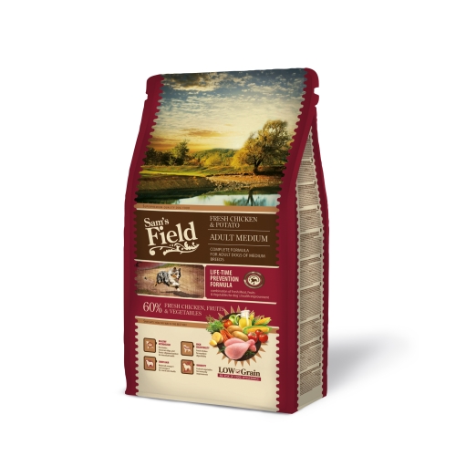 Sam's Field kuivtoit keskmist tõugu koertele kanalihaga 2,5 kg