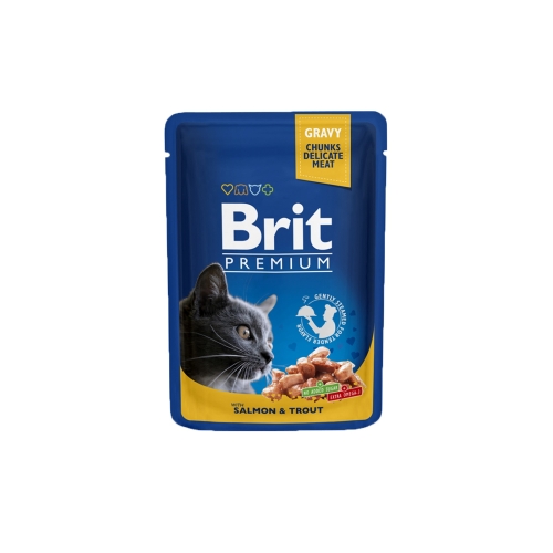 Brit Premium einekotike kassidele, lõhe/forell 100 g