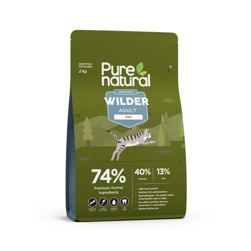 Purenatural Wilder kassi kuivtoit, kala, 2 kg