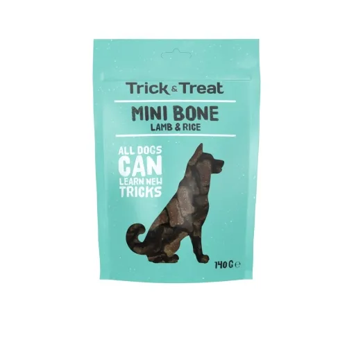 Trick&Treat Mini Bone treeningmaius koerale, lammas/riis, 140 g
