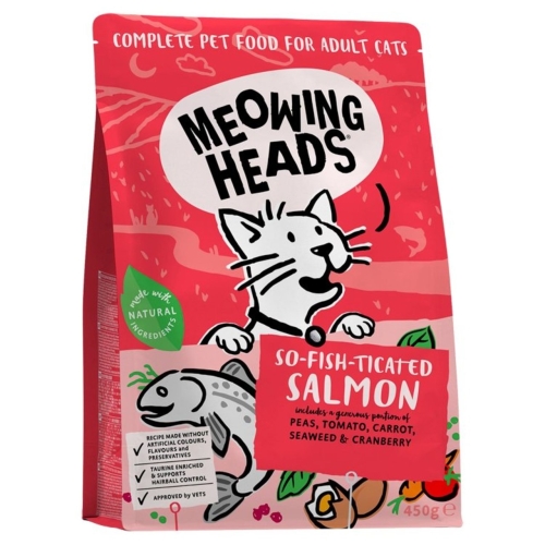Meowing Heads So Fish Ticated kassitoit lõhe 450 g