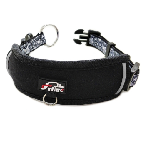 Finnero Ocean Sport koera kaelarihm reguleeritav XS 19-28 cm, must
