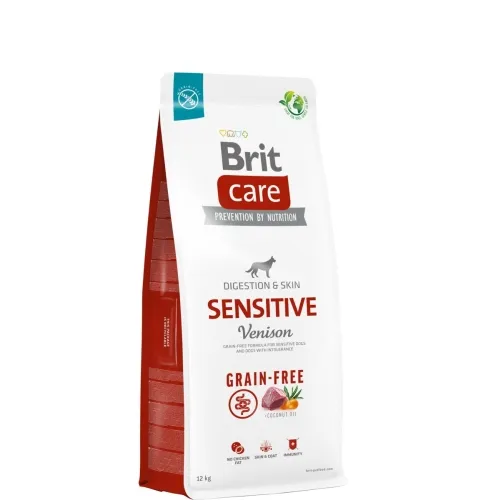 Brit Care Sensitive täissööt koerale hirvelihaga, 12 kg