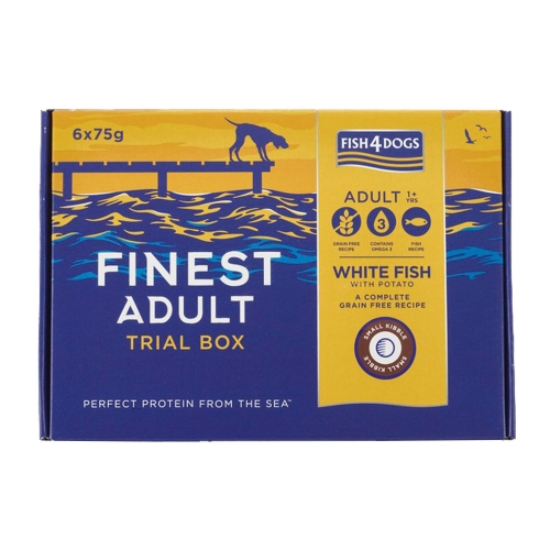 Fish4Dogs proovipakk koerale, valge kala, väike graanul, 450g