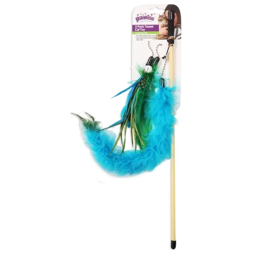 Pawise kassi mänguasi, õng 3 vahetatava mänguasjaga, 51 cm