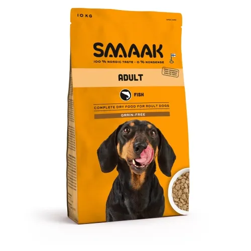 SMAAK koera kuivtoit, kala, teraviljavaba, 10 kg