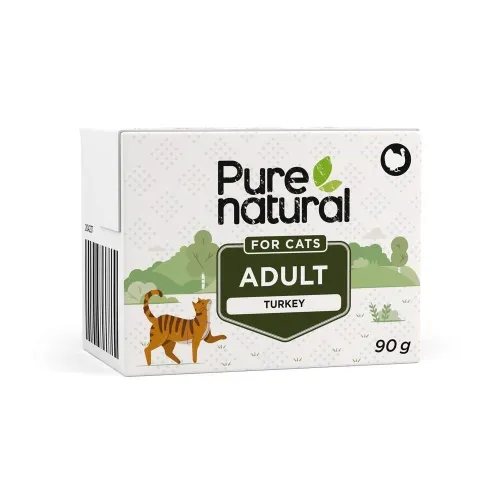 Purenatural kassi märgtoit, kalkun, teraviljavaba, 90 g