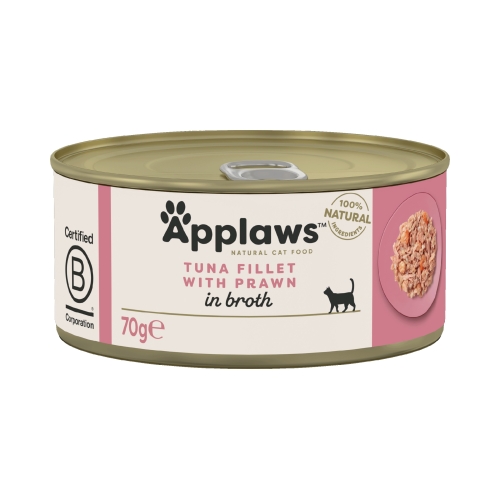 Applaws konserv kassidele, tuunikala ja krevettidega, 70 g