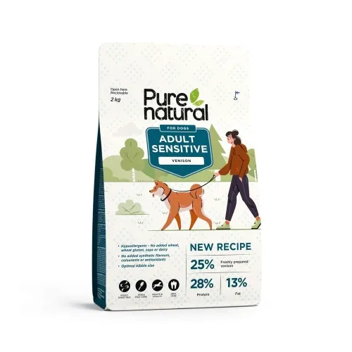 Purenatural Sensitive koera kuivtoit, hirv, 2 kg
