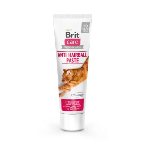 Brit Care karvapallivastane pasta kassidele tauriiniga, 100 ml