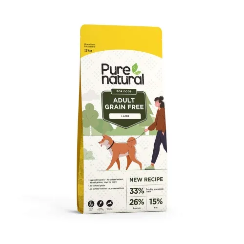 Purenatural koera kuivtoit, lammas, teraviljavaba, 12 kg