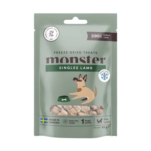 Monster Dog külmkuivatatud maius koerale, lammas, 45 g