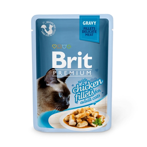 Brit Premium Delicate kassi einekotike, kana kastmes 85 g
